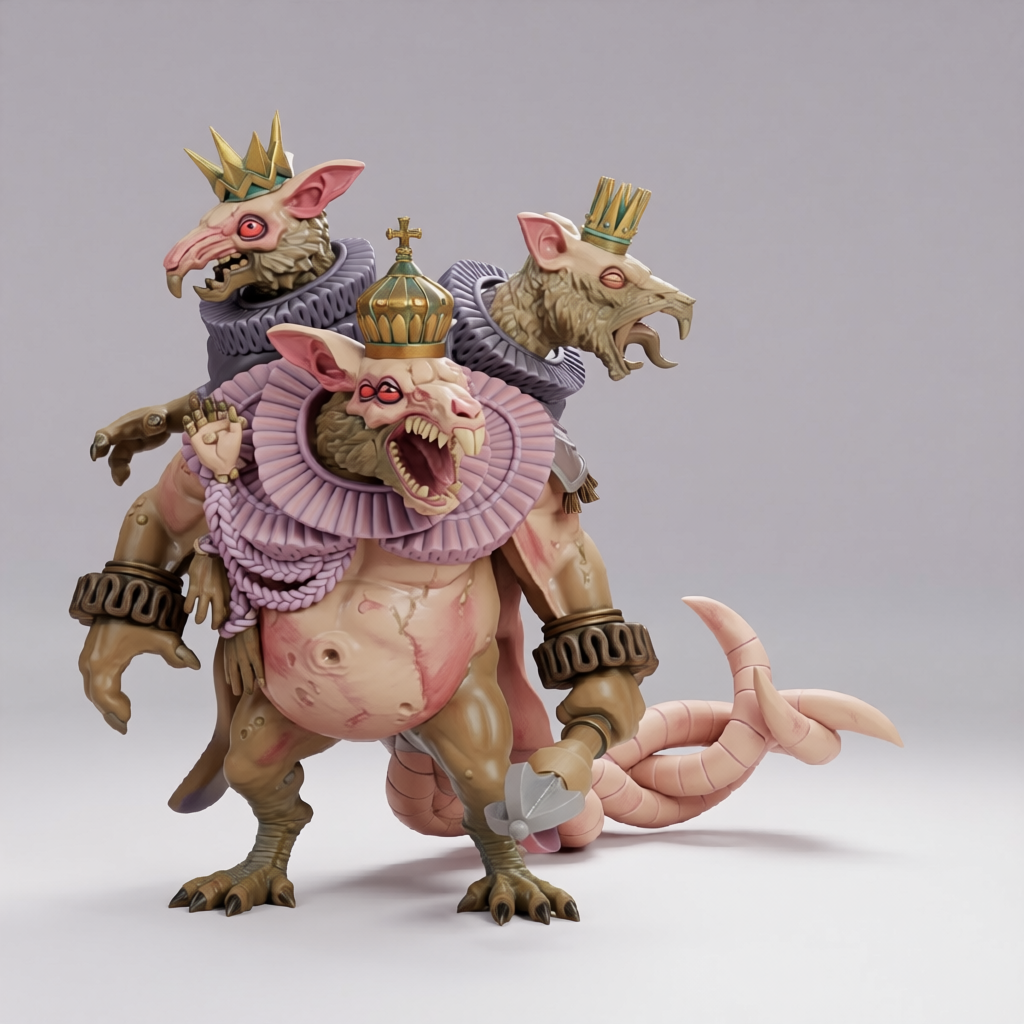 Hot Goblin. Rat King - TTRPG Miniature | Hot Goblin